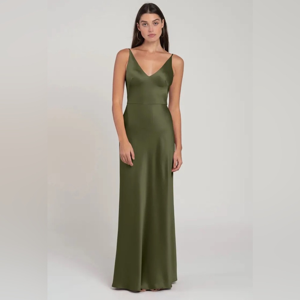 Jenny Yoo Marla Dress in Olive Bridesmaid Dress Green